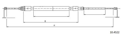 Трос CABOR 10.4522