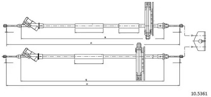 Трос CABOR 10.5361