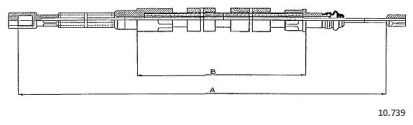 Трос CABOR 10.739