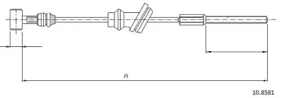 Трос CABOR 10.8581