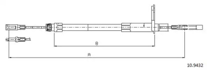 Трос CABOR 10.9432