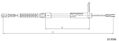 Трос CABOR 10.9586