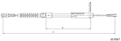 Трос CABOR 10.9587