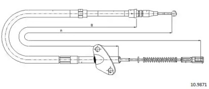 Трос CABOR 10.9871