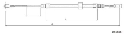 Трос CABOR 10.9886