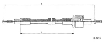 Трос CABOR 11.2433