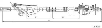 Трос CABOR 11.3015