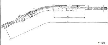 Трос CABOR 11.384