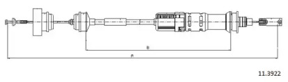 Трос CABOR 11.3922