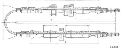 Трос CABOR 11.544