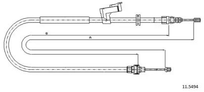 Трос CABOR 11.5494