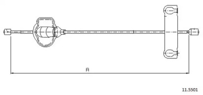 Трос CABOR 11.5501