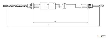 Трос CABOR 11.5507