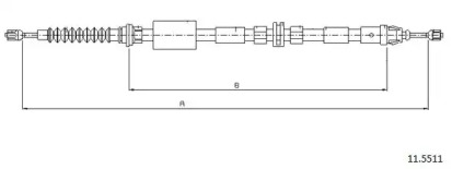 Трос CABOR 11.5511