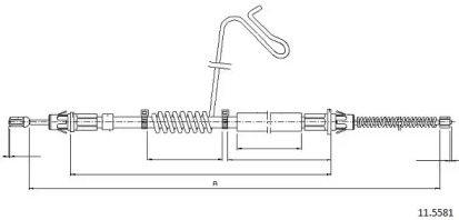 Трос CABOR 11.5581
