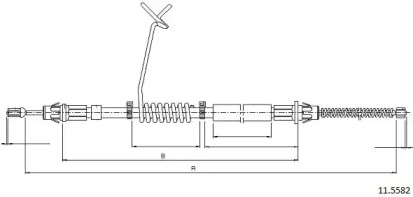 Трос CABOR 11.5582