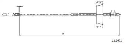 Трос CABOR 11.5671