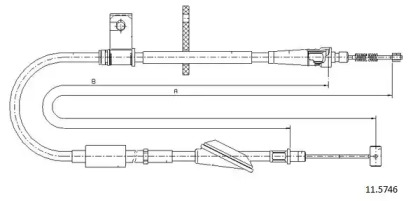 Трос CABOR 11.5746