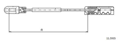 Трос CABOR 11.5935