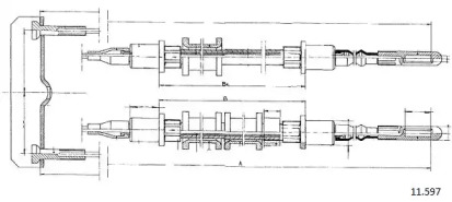 Трос CABOR 11.597