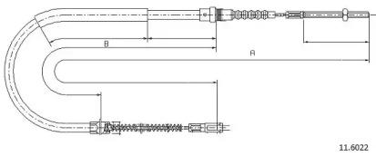 Трос CABOR 11.6022