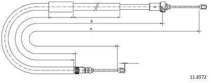 Трос CABOR 11.6572