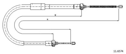 Трос CABOR 11.6574