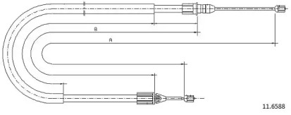 Трос CABOR 11.6588