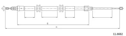 Трос CABOR 11.6682