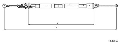 Трос CABOR 11.6804