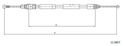Трос CABOR 11.6807