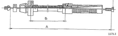 Тросик газа CABOR 1173.3