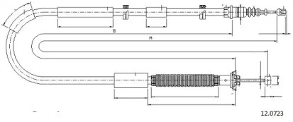 Трос CABOR 12.0723