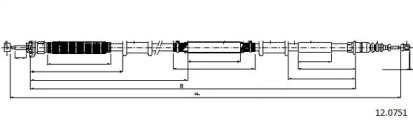 Трос CABOR 12.0751