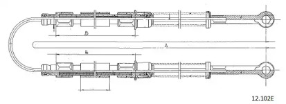 Трос CABOR 12.102E