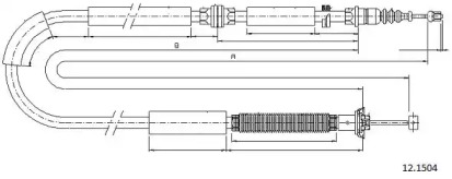 Трос CABOR 12.1504