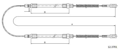 Трос CABOR 12.3701