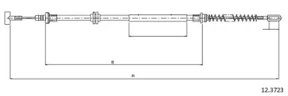 Трос CABOR 12.3723