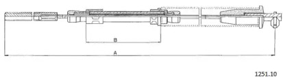 Трос CABOR 1251.10