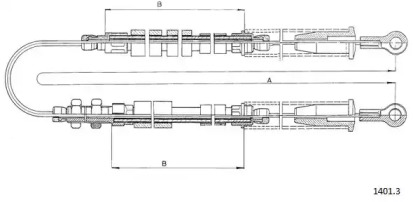 Трос CABOR 1401.3