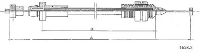 Тросик газа CABOR 1653.2