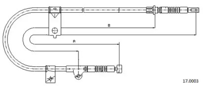 Трос CABOR 17.0003