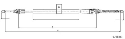 Трос CABOR 17.0008