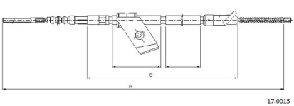 Трос CABOR 17.0015