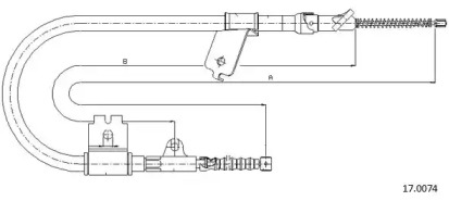 Трос CABOR 17.0074