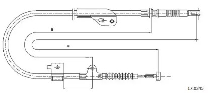 Трос CABOR 17.0245