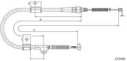 Трос CABOR 17.0338