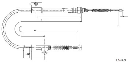 Трос CABOR 17.0339