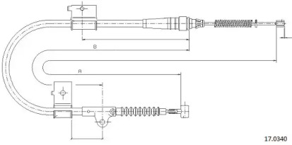 Трос CABOR 17.0340