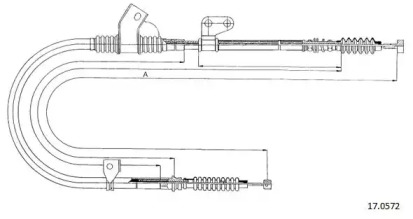 Трос CABOR 17.0572